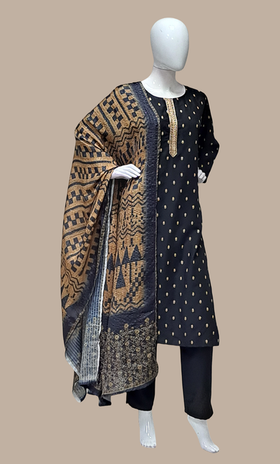 Black Embroidered Punjabi