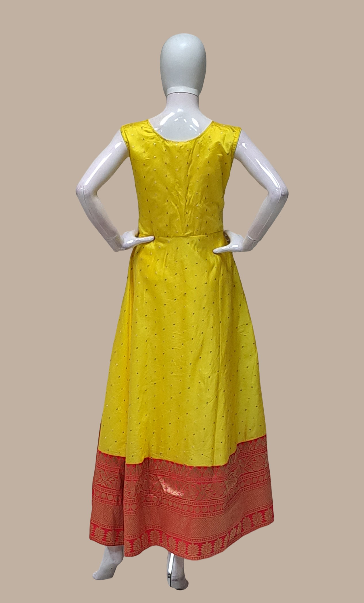 Canary Yellow Gown & Dupatta