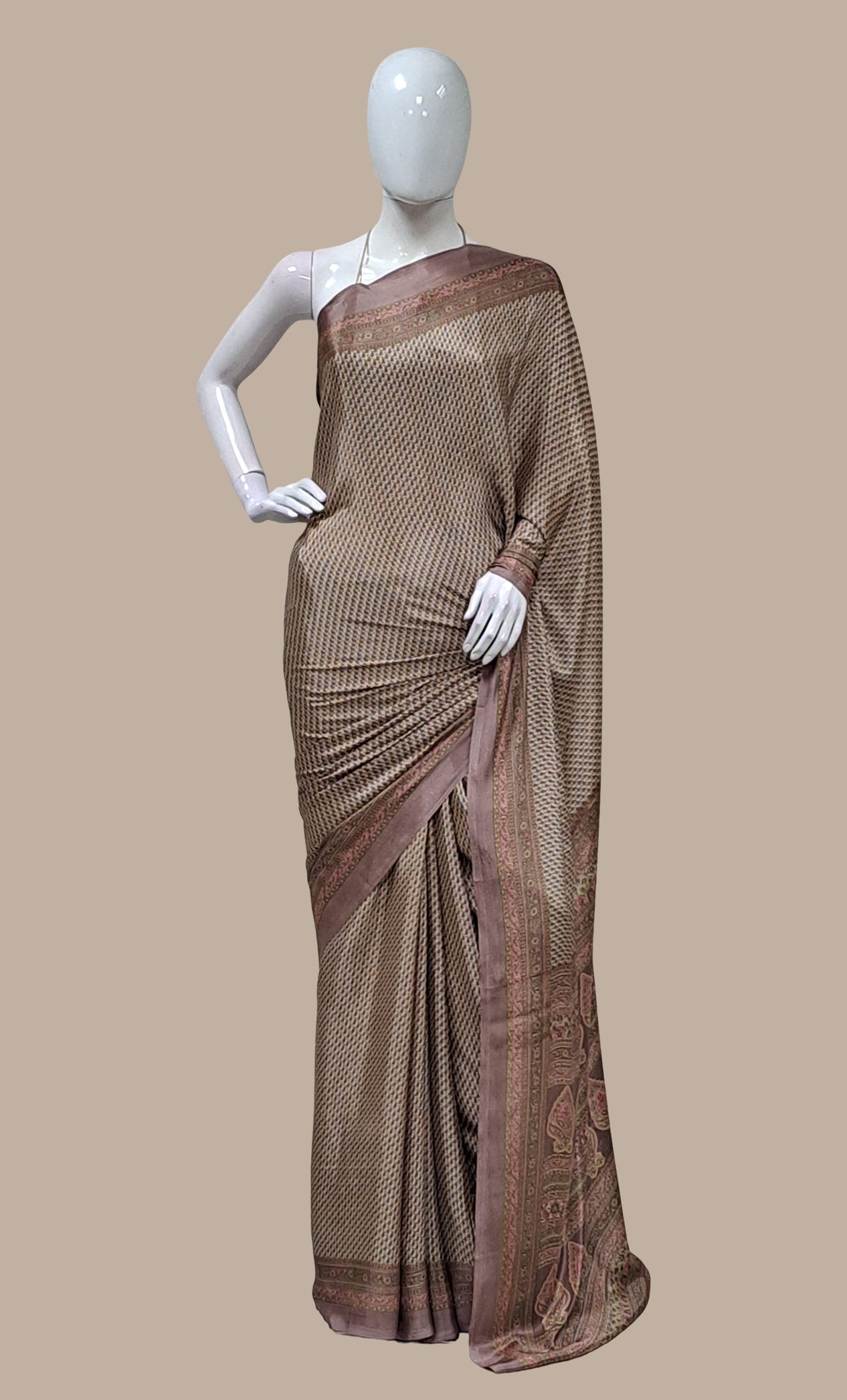 Mink Printed Sari