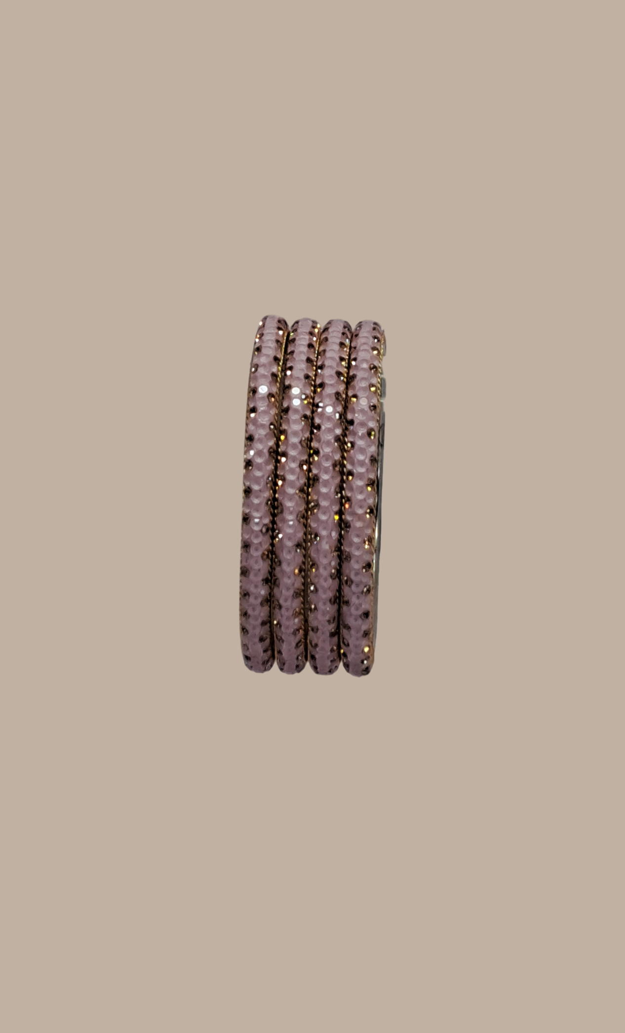 Rose Pink Stonework Bangles