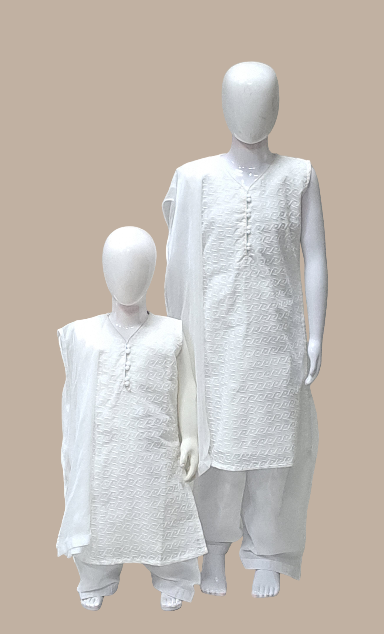 White Embroidered Punjabi