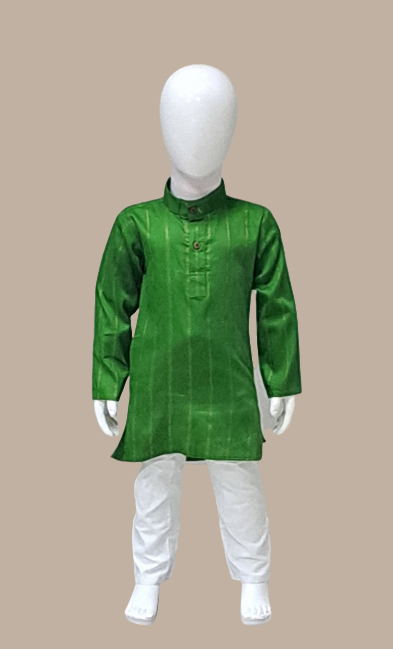 Deep Olive Father & Son Kurta Set