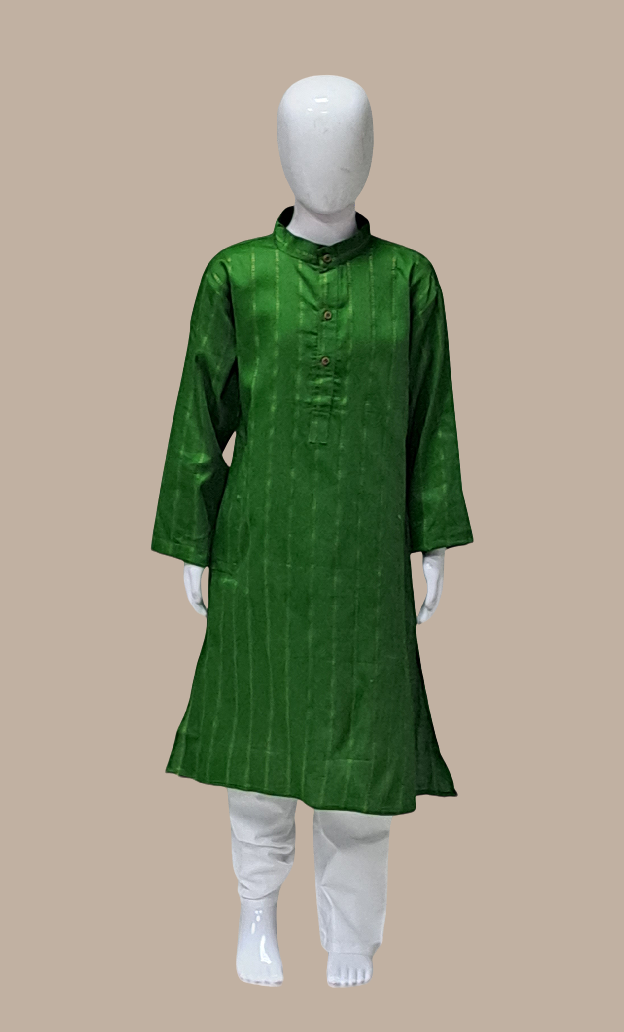 Deep Olive Father & Son Kurta Set