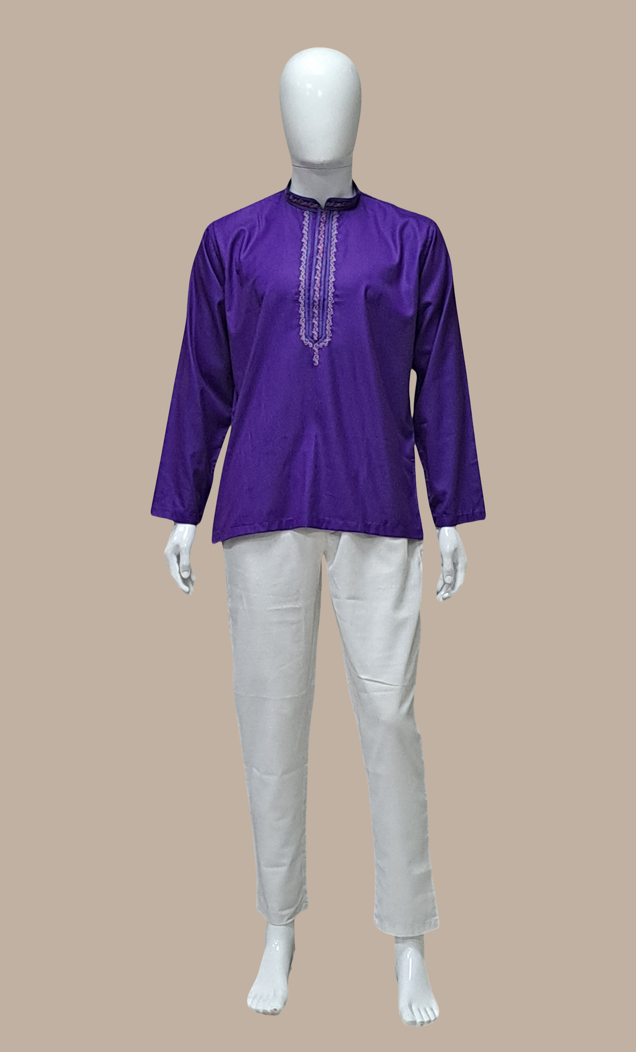 Deep Purple Father & Son Kurta Top