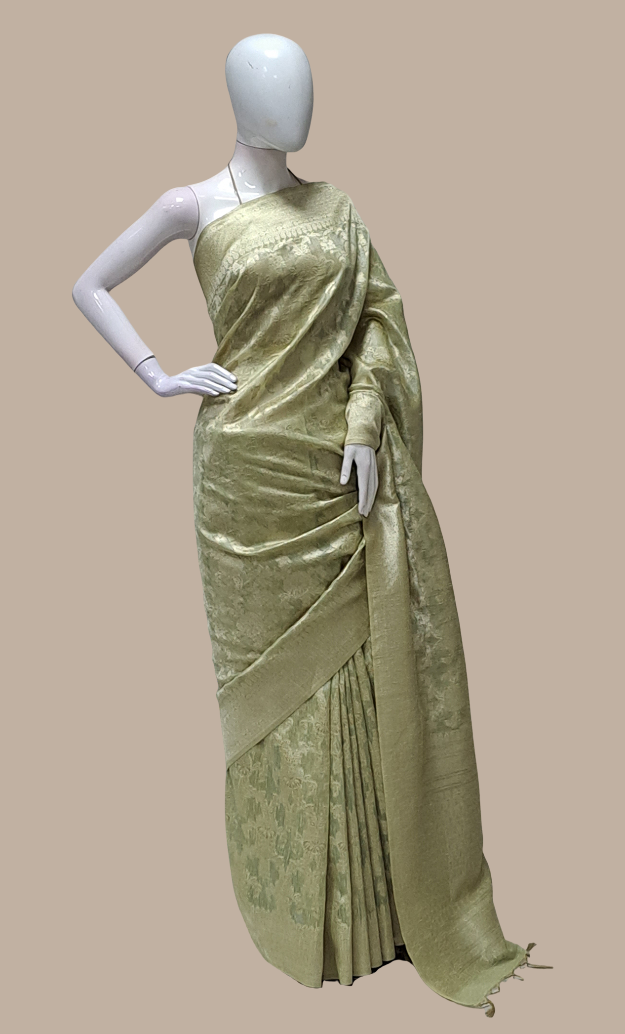 Light Mint Woven Sari