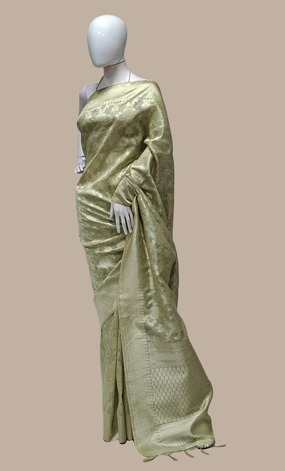 Light Mint Woven Sari