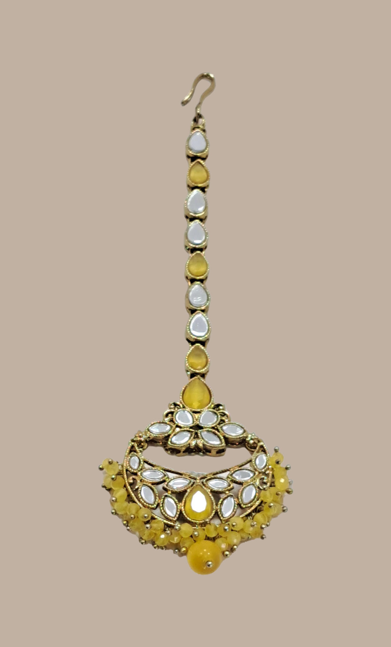 Lemon Bead Work Sirbandi