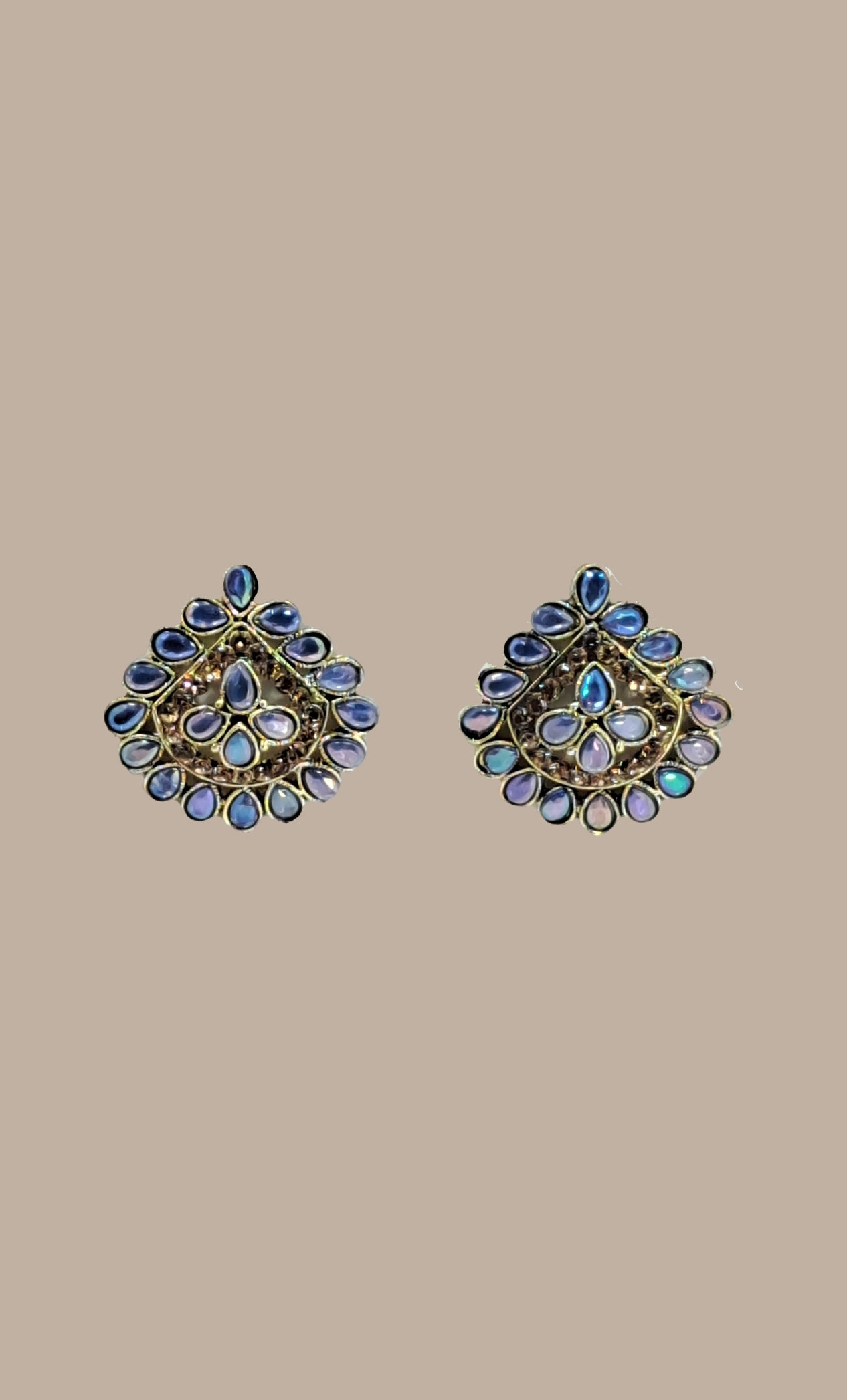 Light Blue Stud Earrings