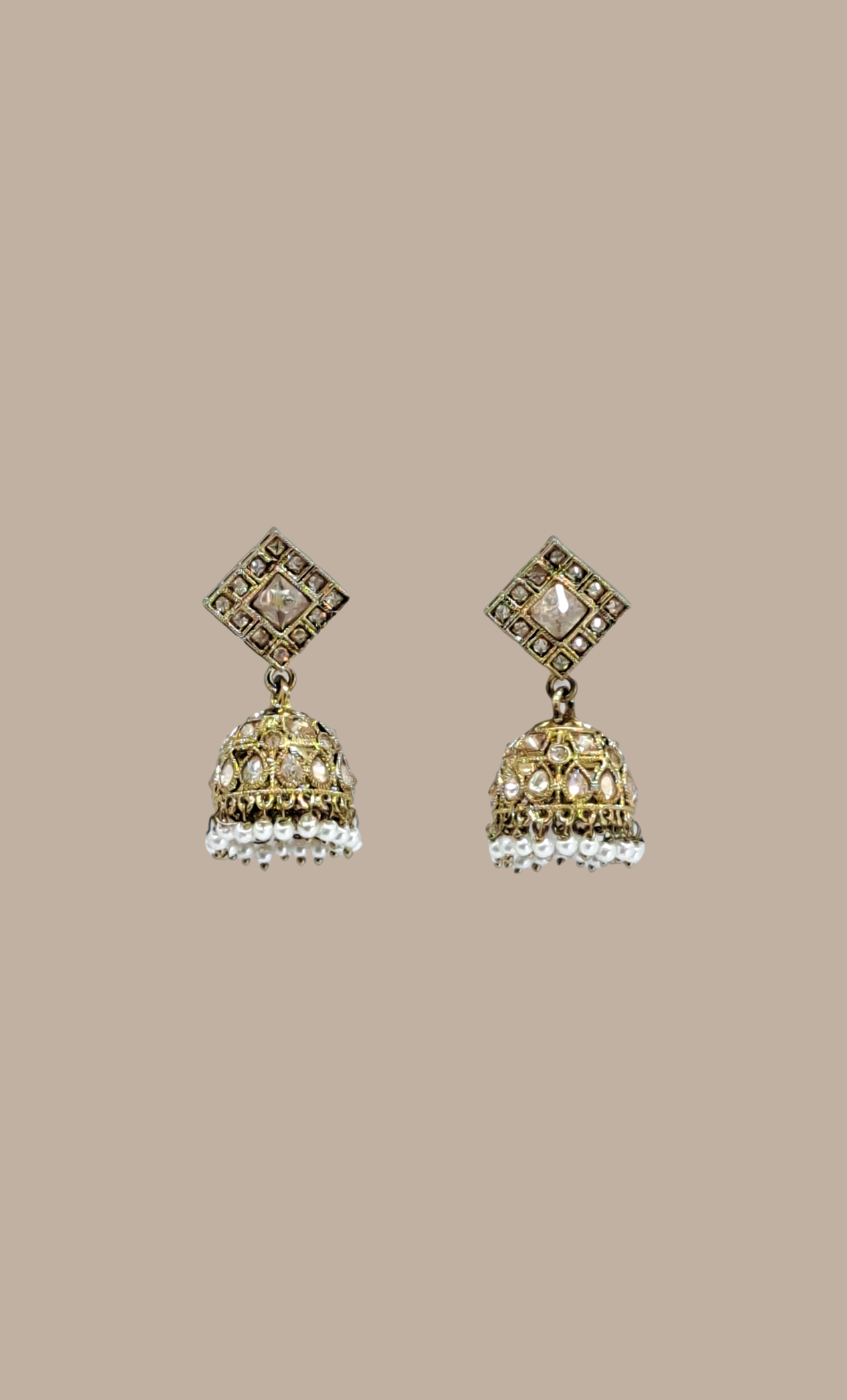 Light Gold Jumki Earrings