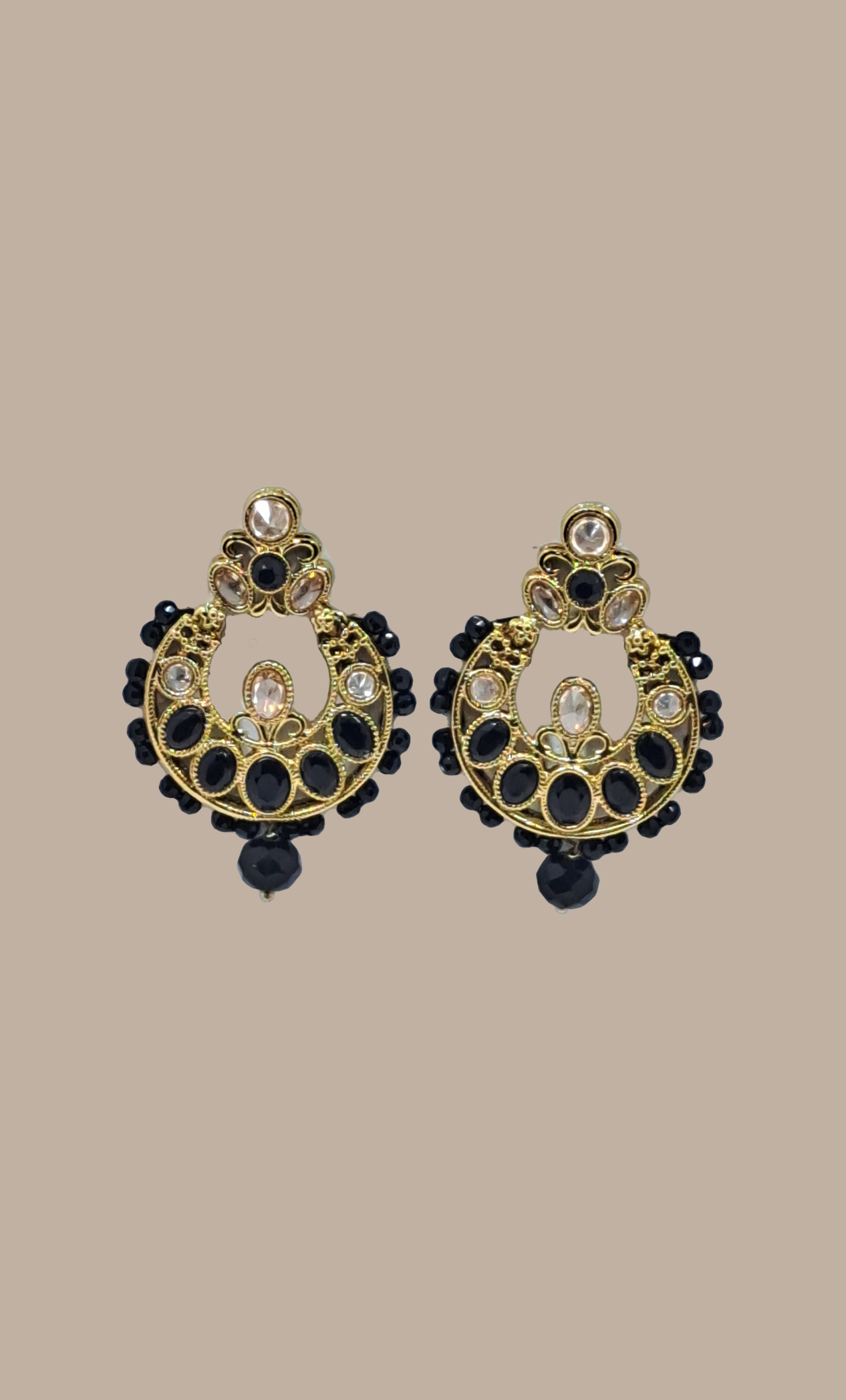 Black Drop Earrings