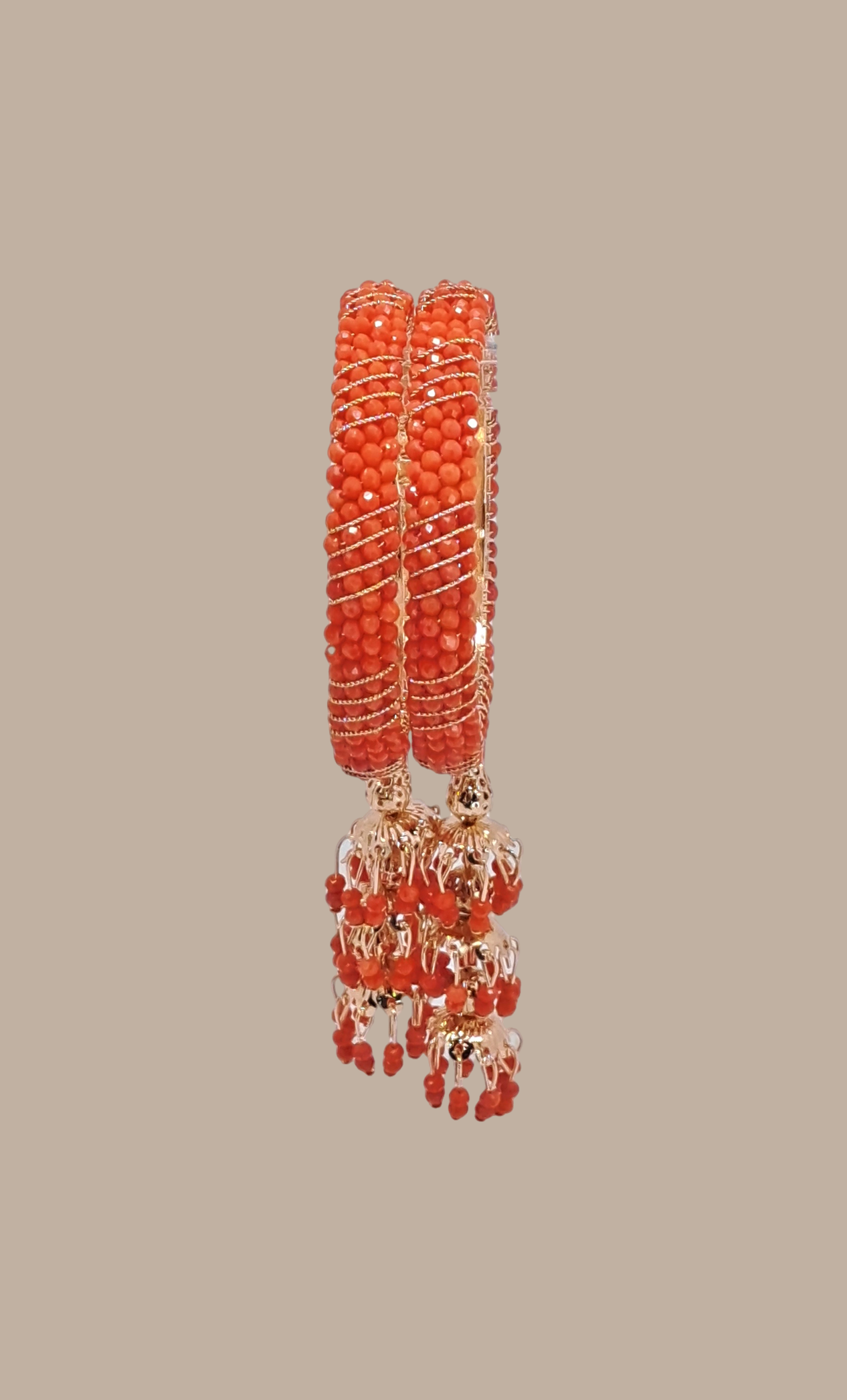 Coral Stone Work Bangles