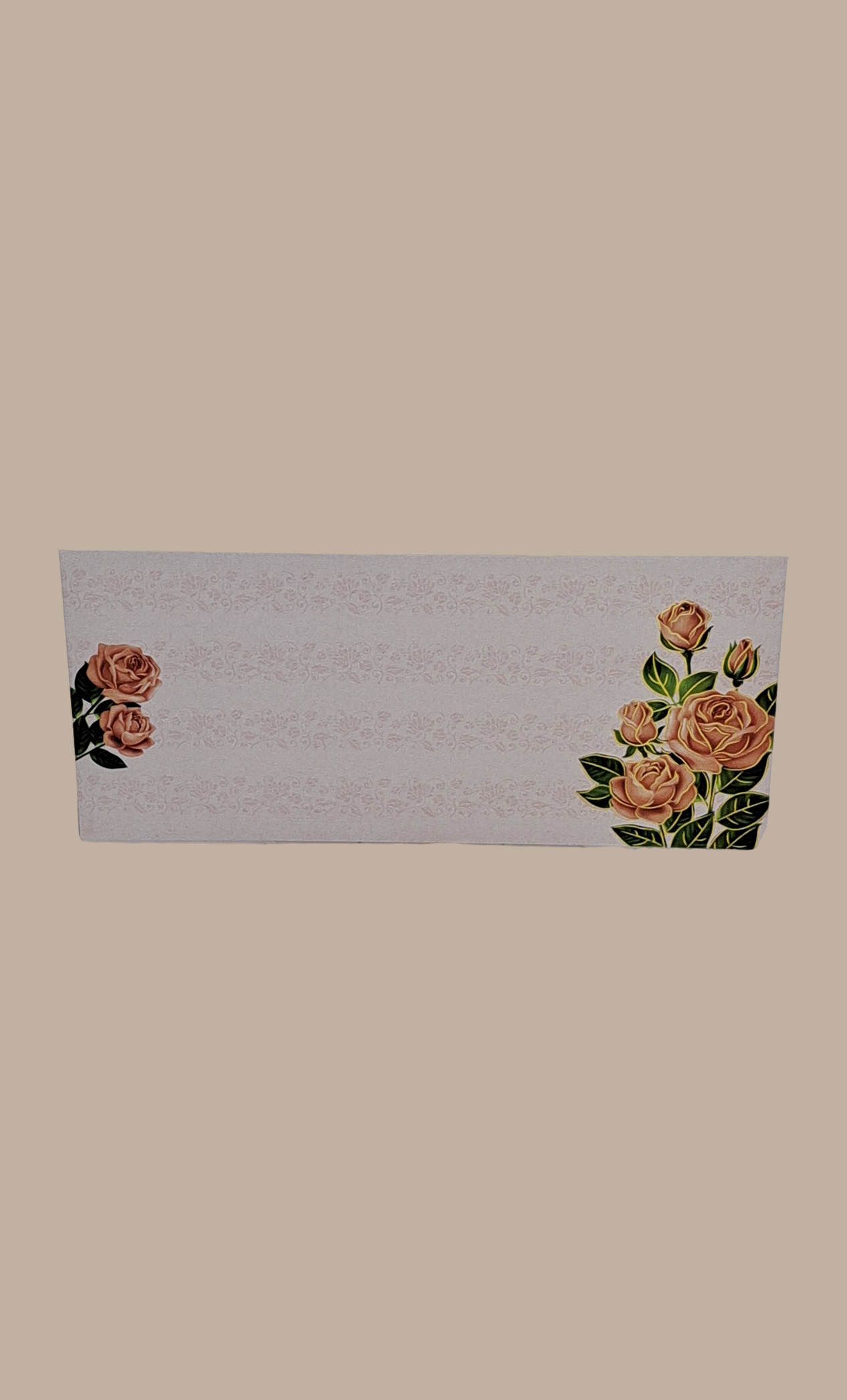 Soft Peach Printed Envelope