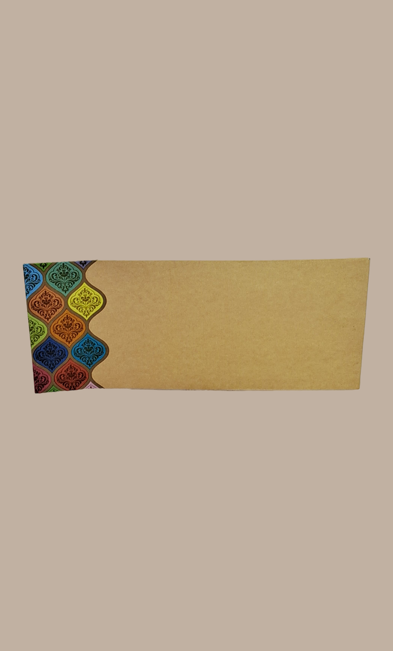 Beige Printed Envelope