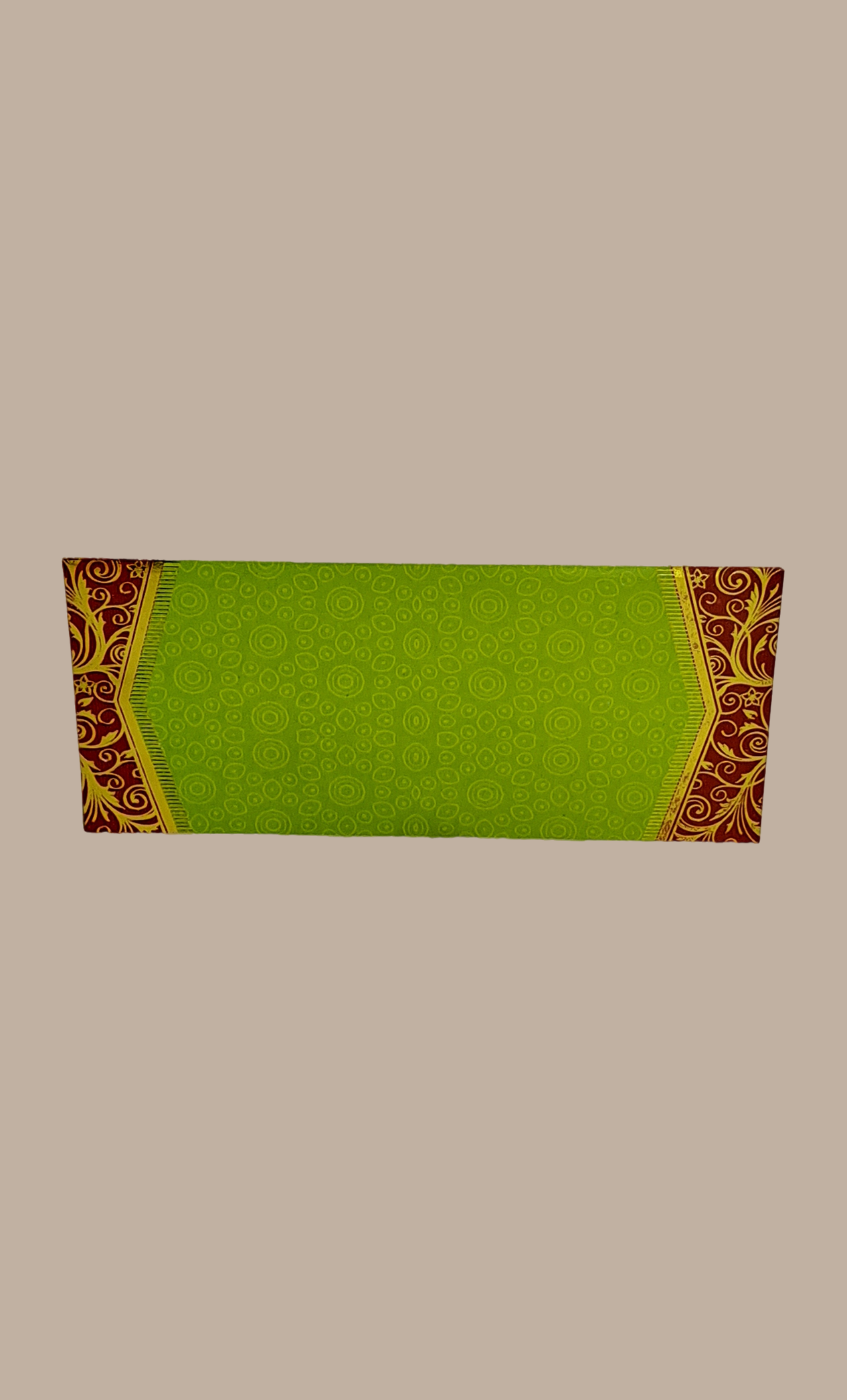 Lime Green Printed Envelope