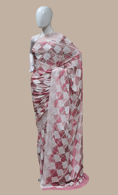 Light Mink Printed Sari