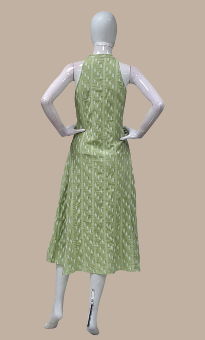 Mint Green Printed Kurti Dress