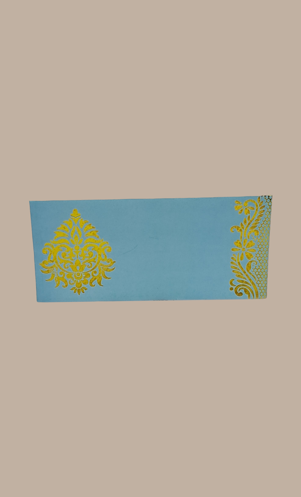 Sea Blue Printed Envelope