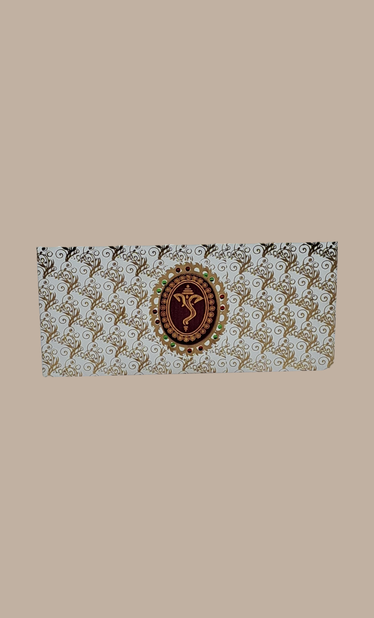 Off White Printed Envelope