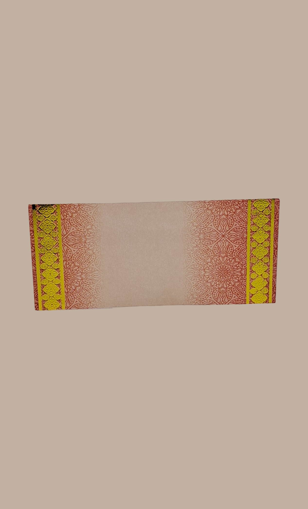 Peach Printed Envelope