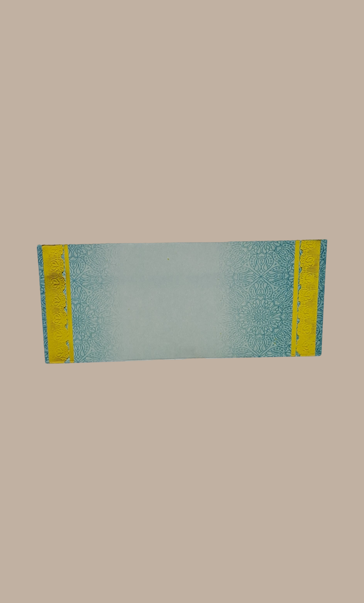 Aqua Green Printed Envelope