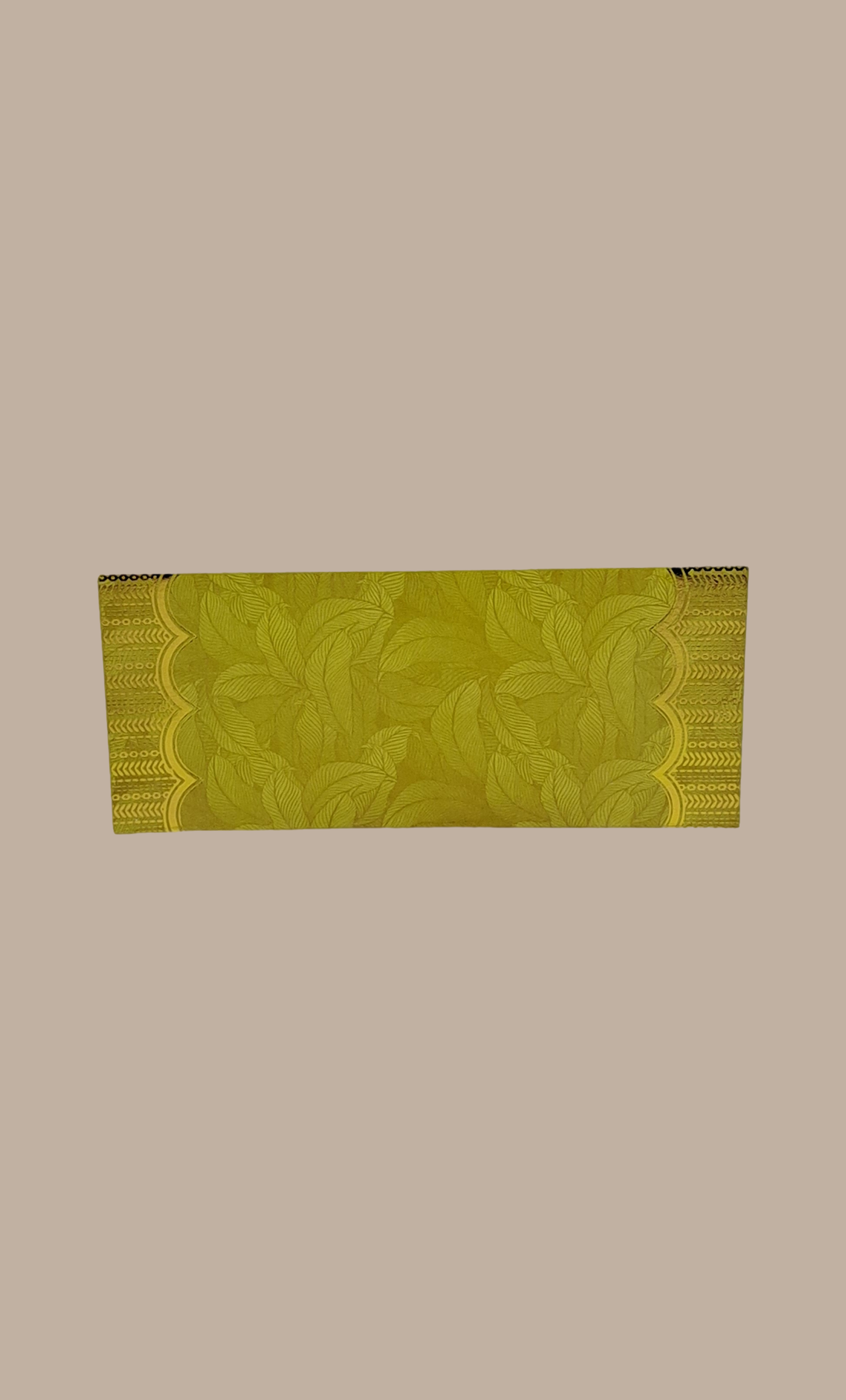 Olive Green Printed Envelope