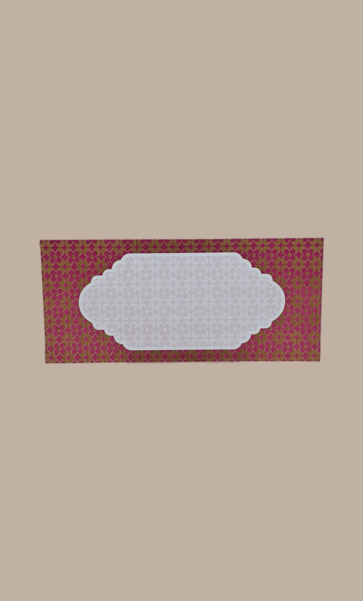 Deep Pink Printed Envelope