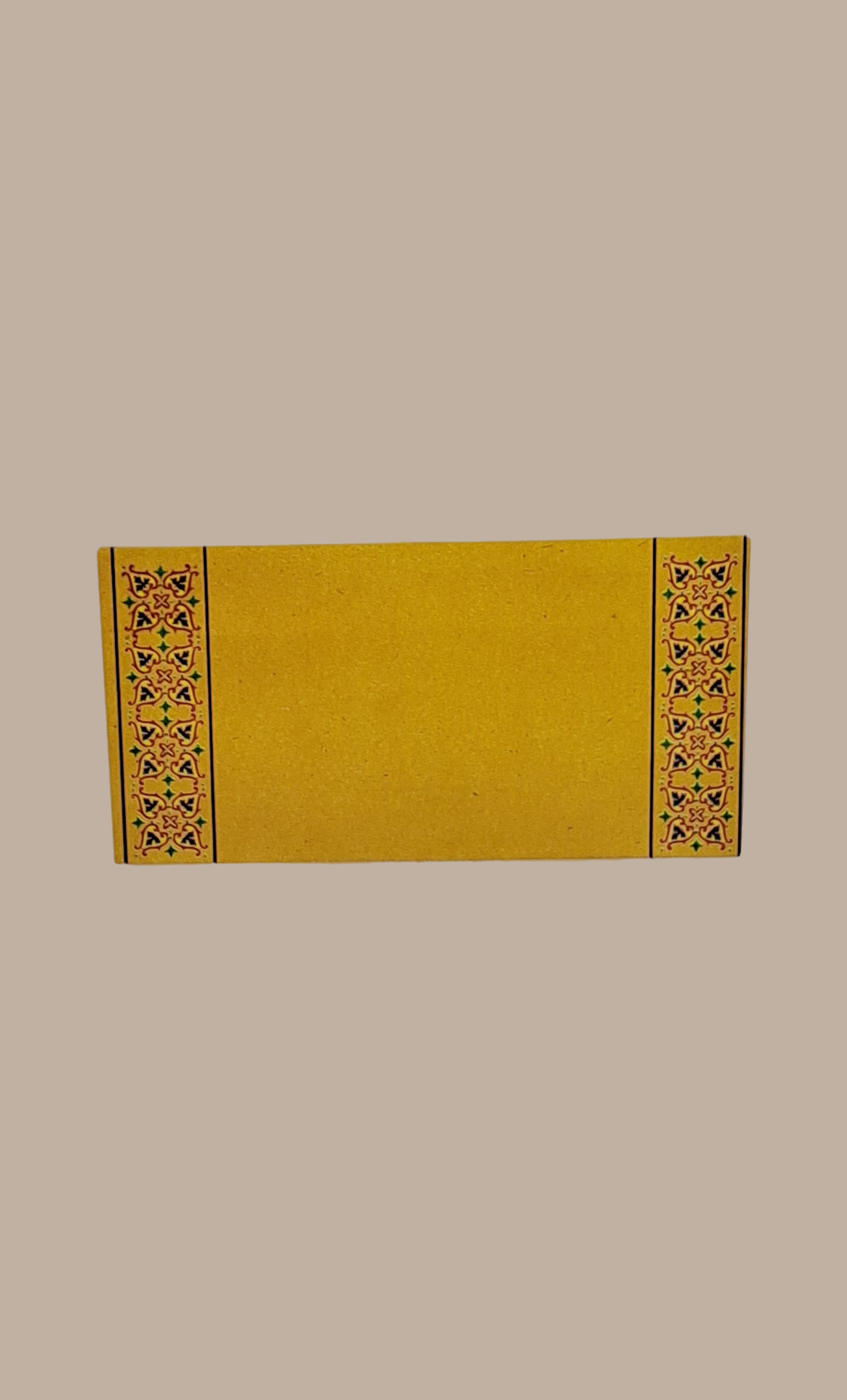 Mustard Printed Envelope