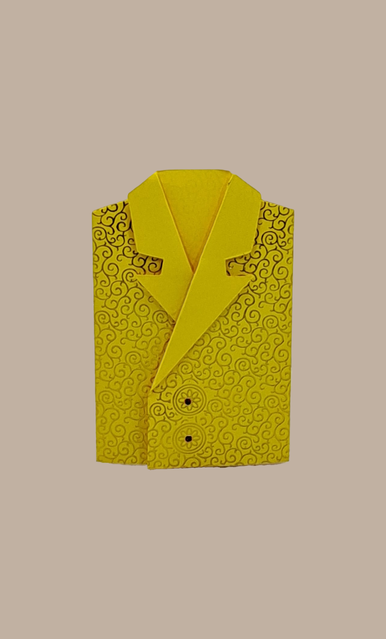 Deep Lemon Printed Envelope