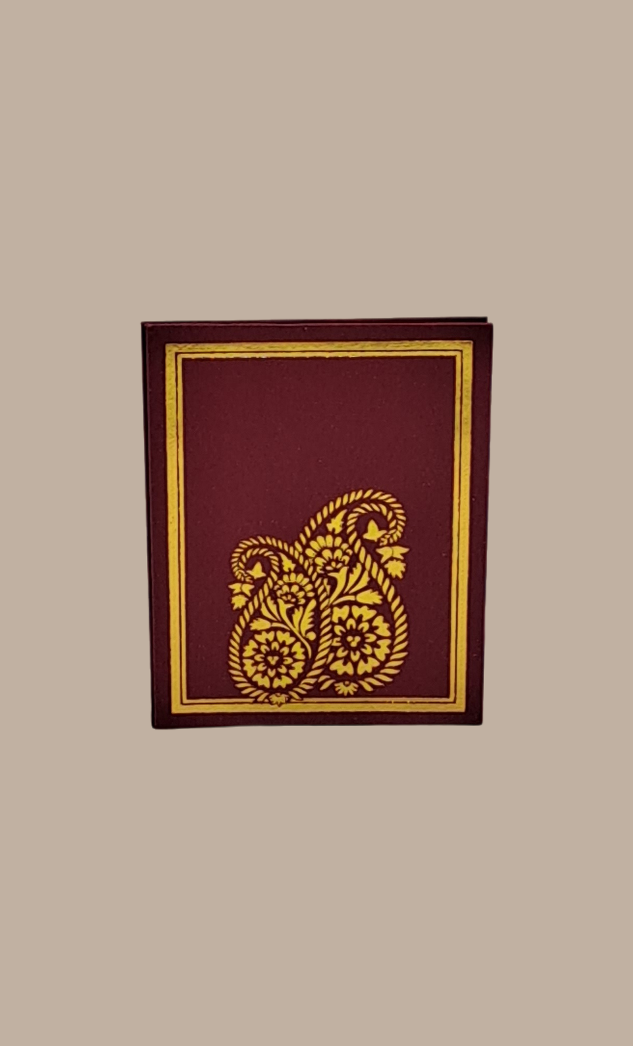 Maroon Printed Envelope