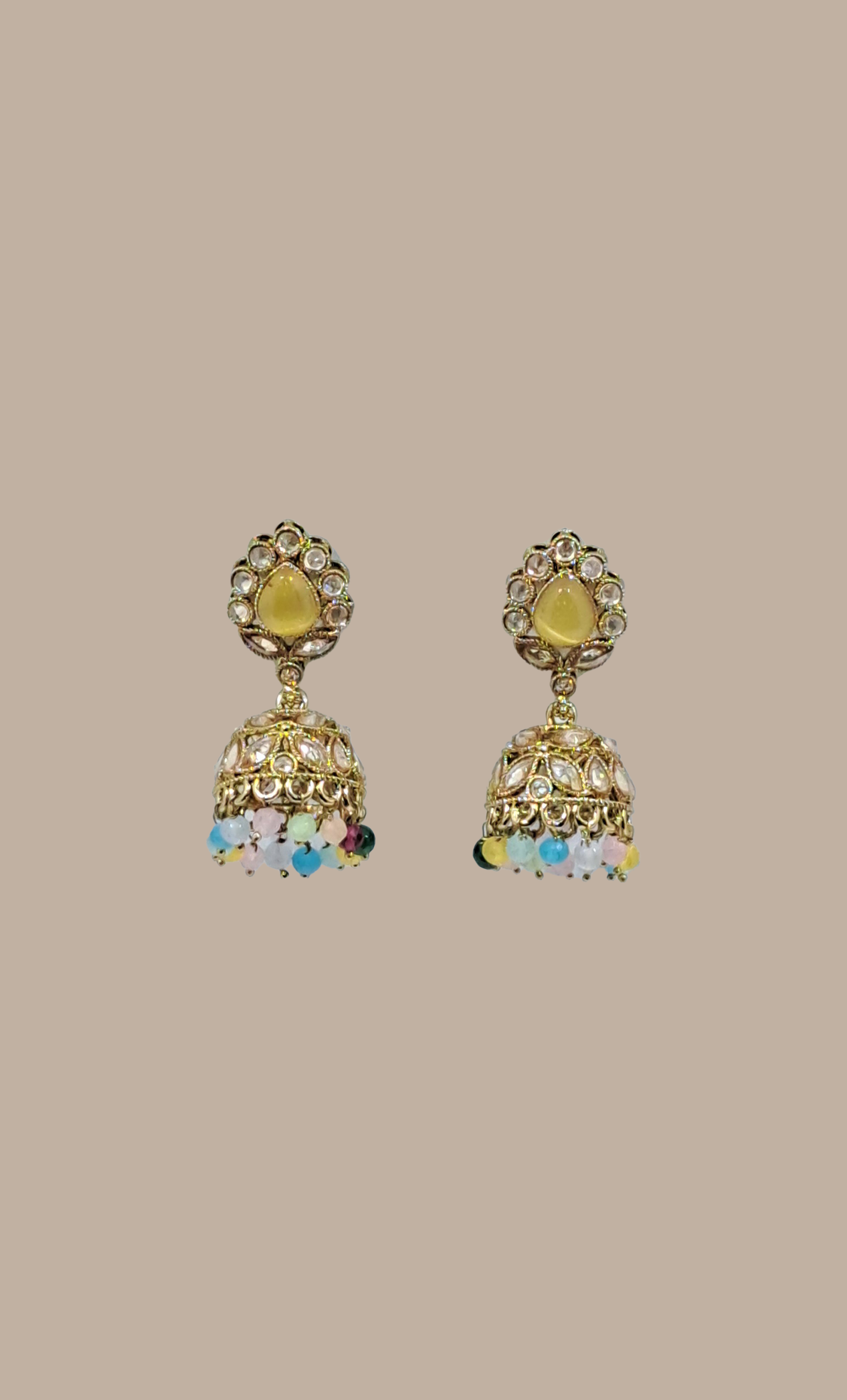 Light Gold Jumki Earrings