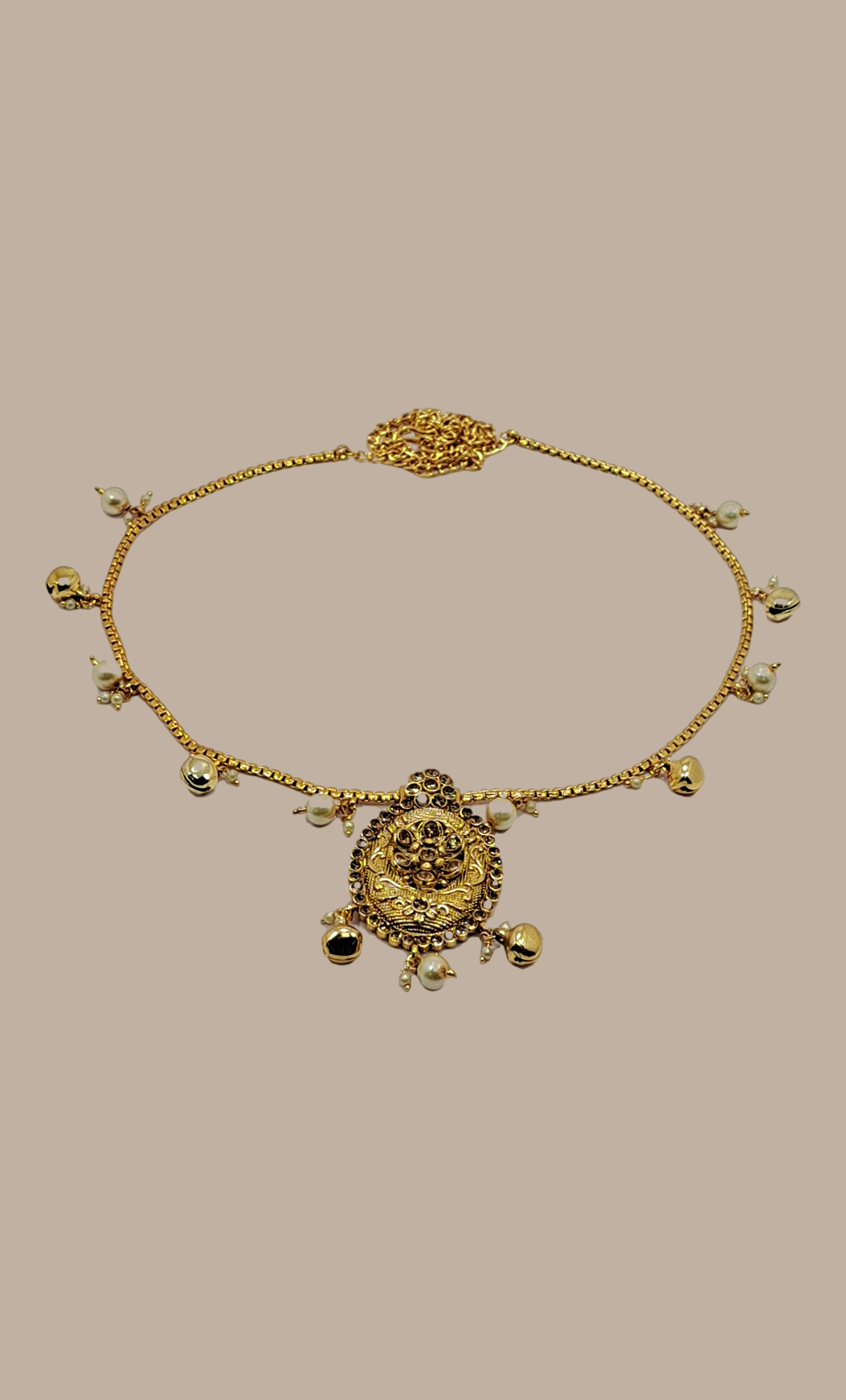 Gold Stonework Sari Belt