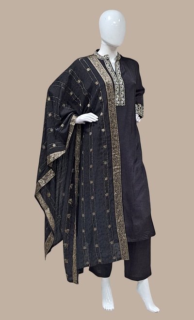 Black Embroidered Punjabi