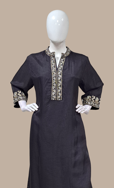 Black Embroidered Punjabi