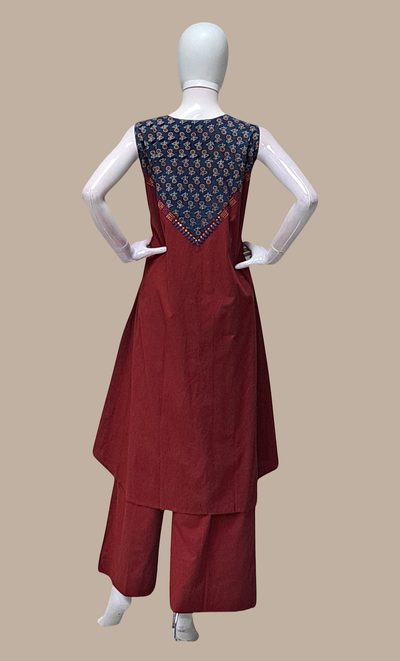 Deep Maroon Kurti Top & Pants