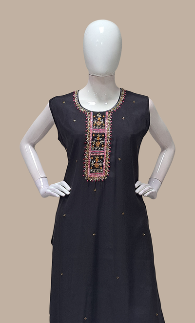 Black Embroidered Punjabi