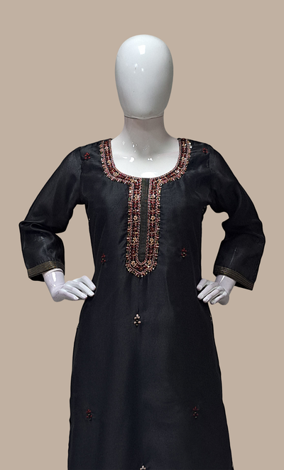 Black Embroidered Punjabi