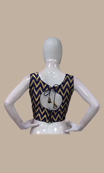 Navy Woven Blouse