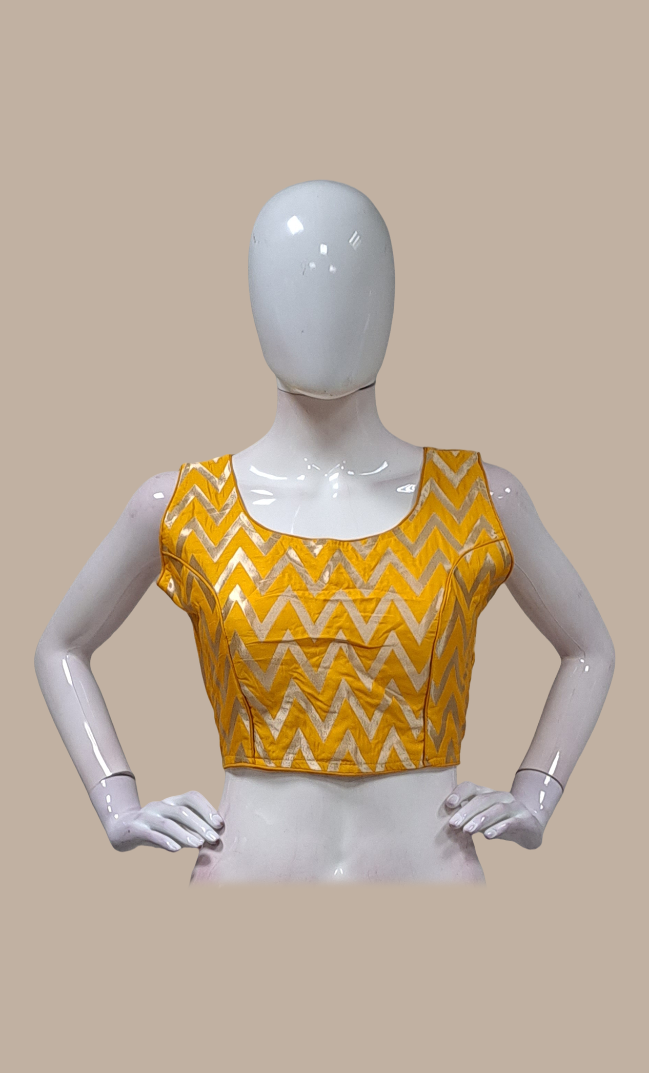 Mustard Woven Blouse