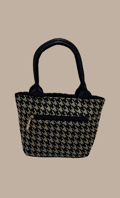 Beige Woven Handbag