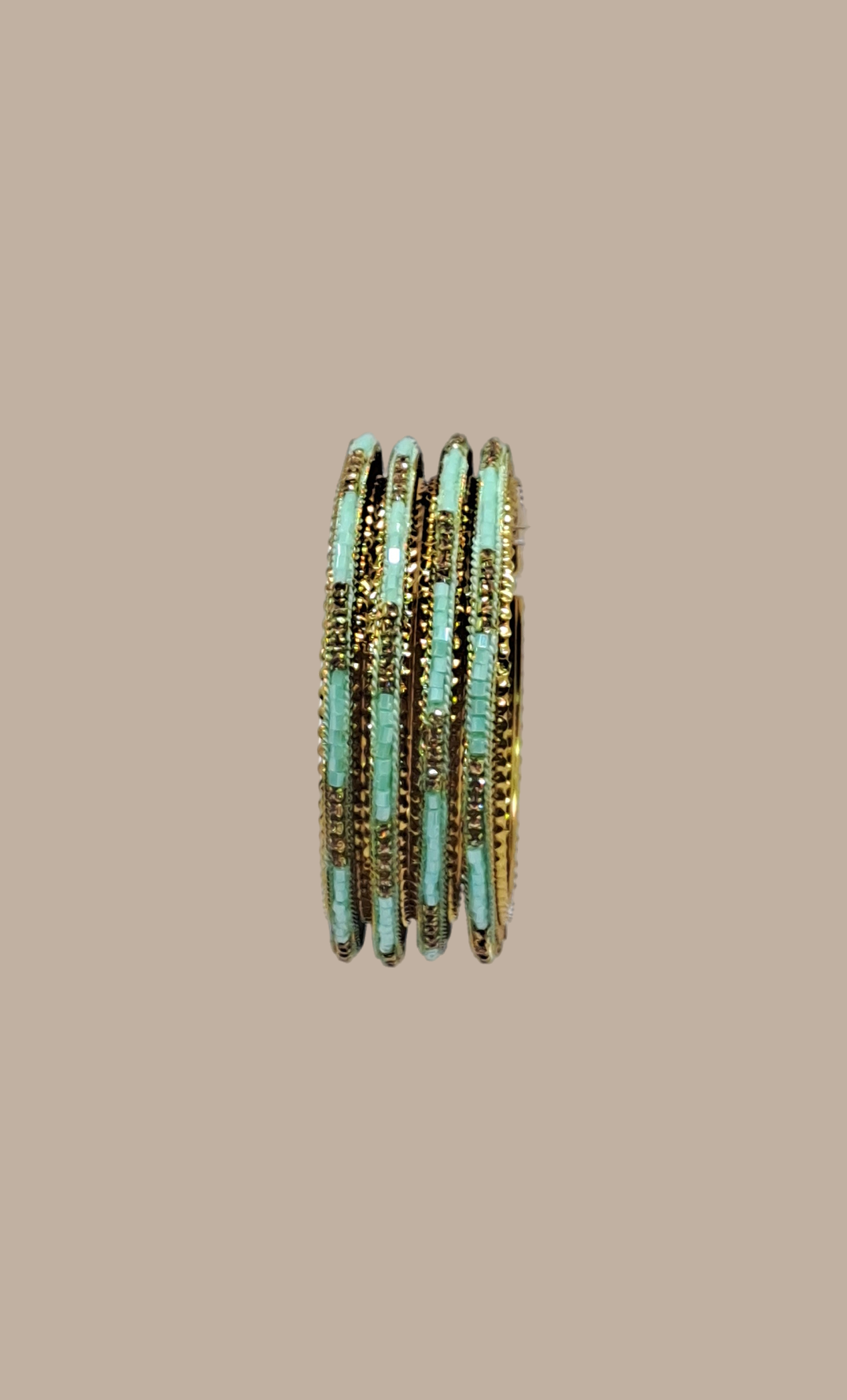 Sea Green Stonework Bangles