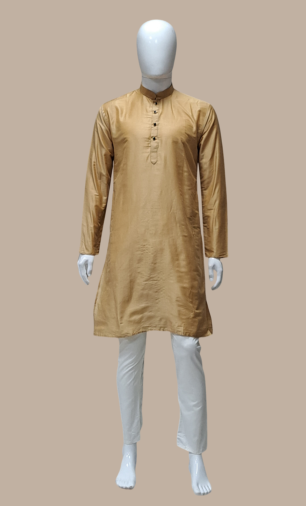 Dark Beige Kurta Set