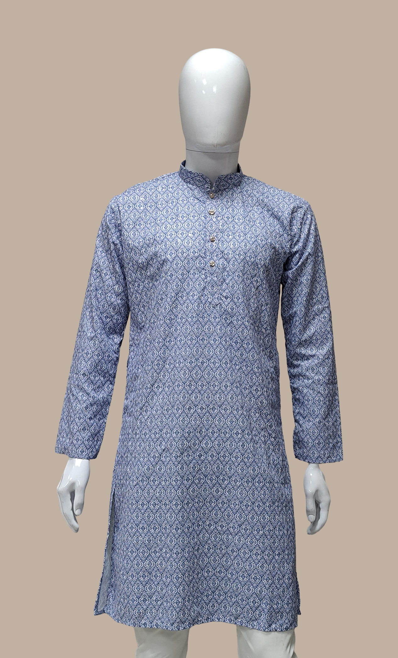 Blue Embroidered Kurta Set