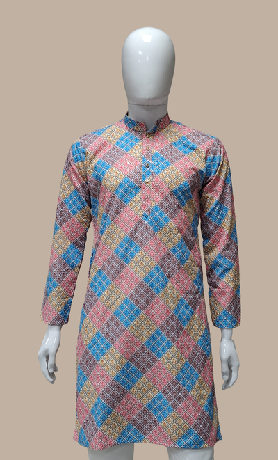 Multi-Colour Embroidered Kurta Set