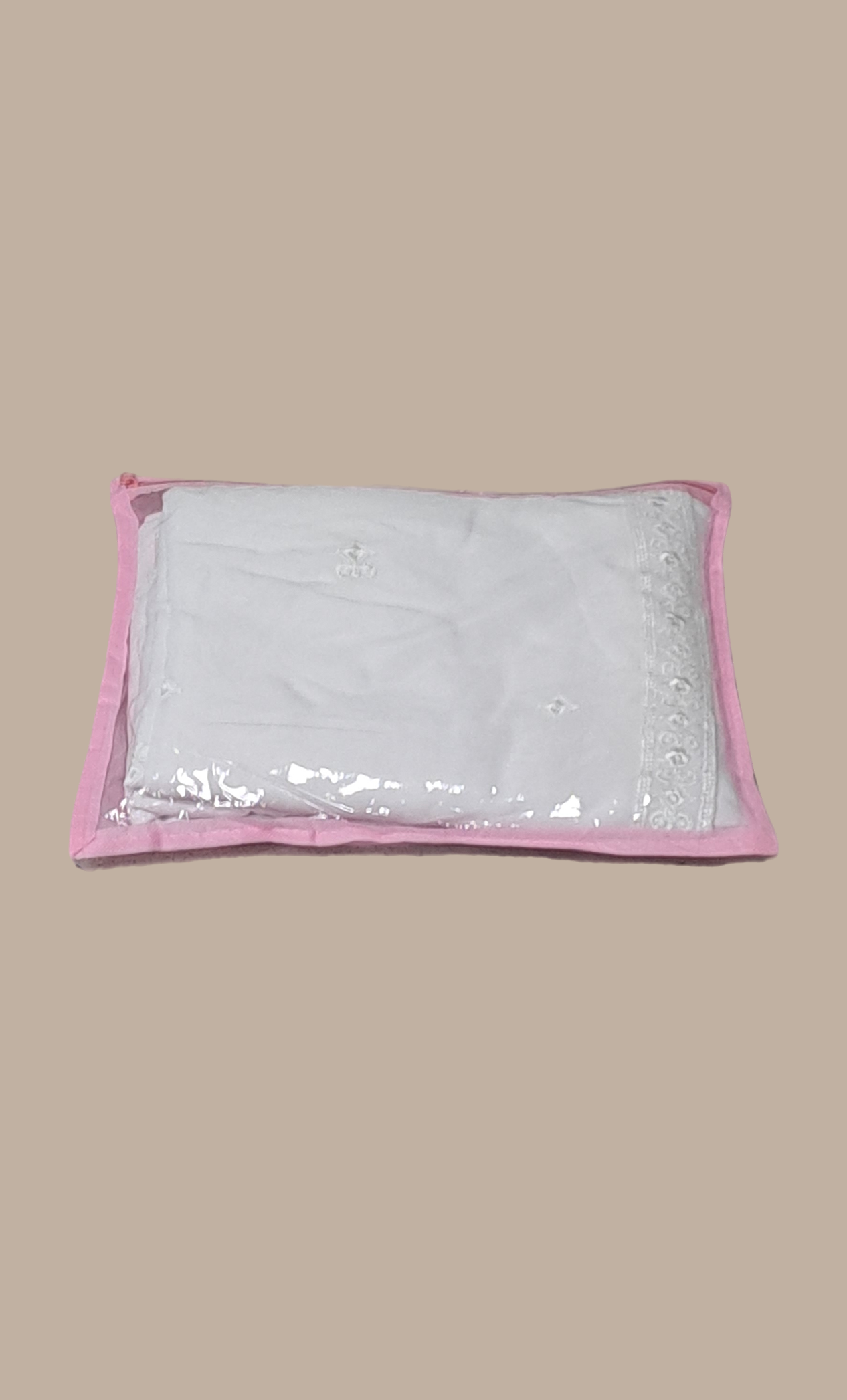 Baby Pink Single Sari Cover