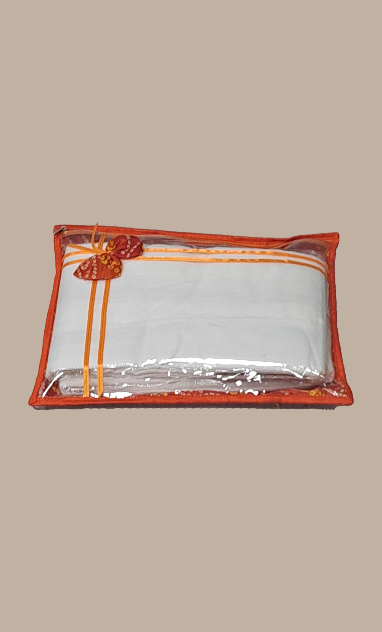 Orange Single Sari Cover