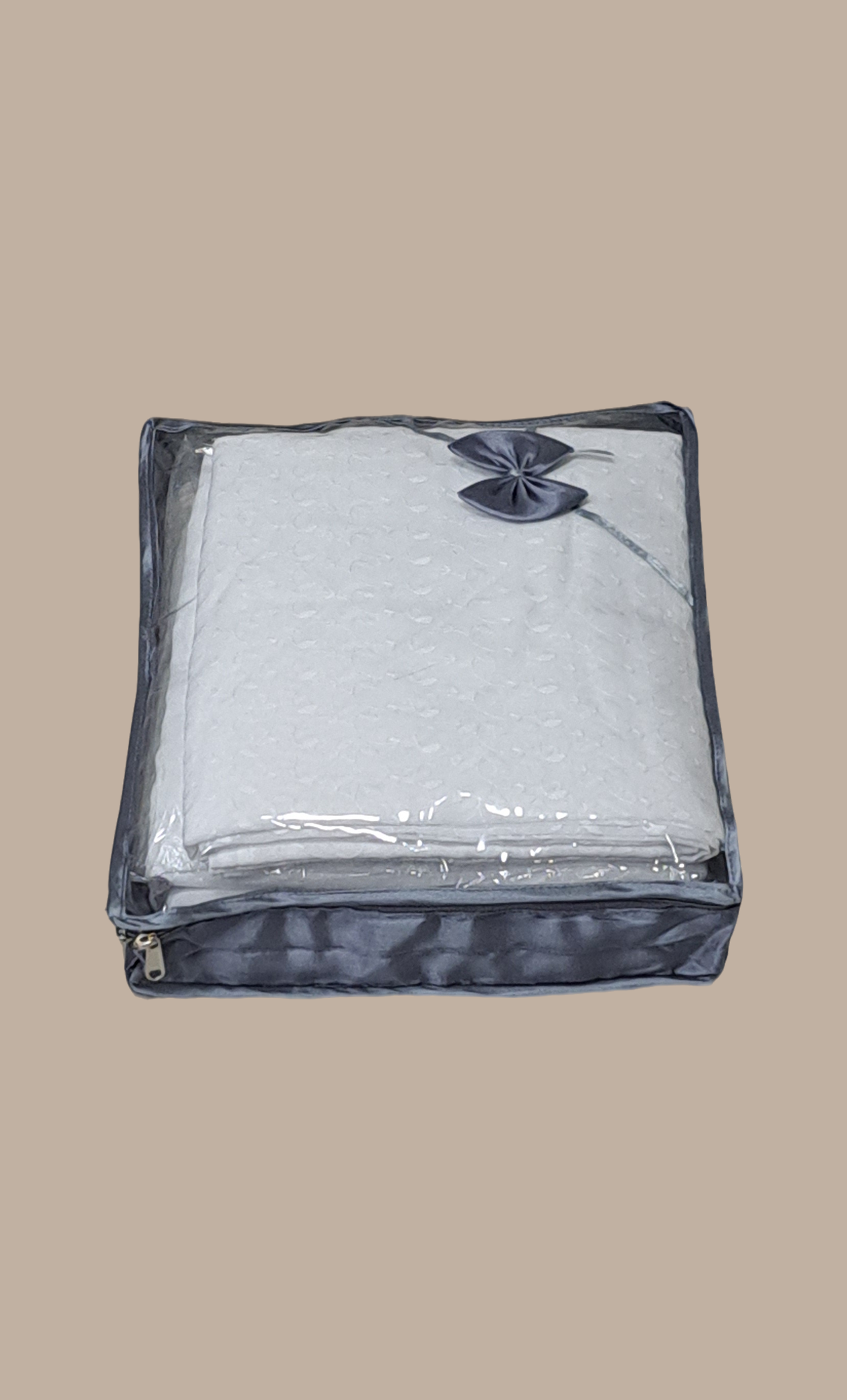 Grey Double Sari Cover