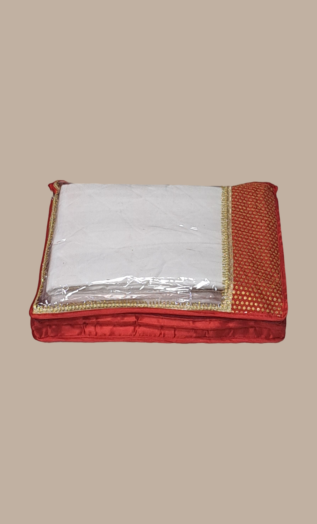 Red Double Sari Cover