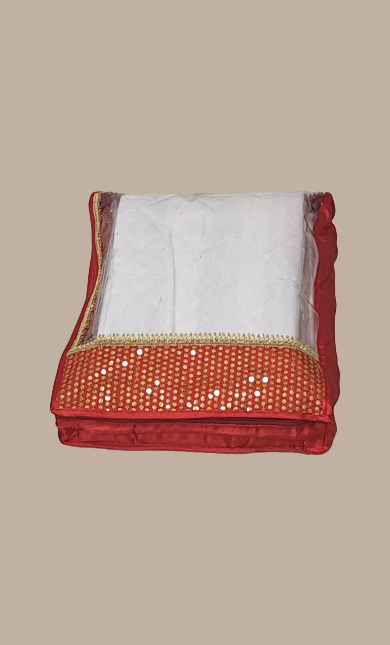 Red Double Sari Cover