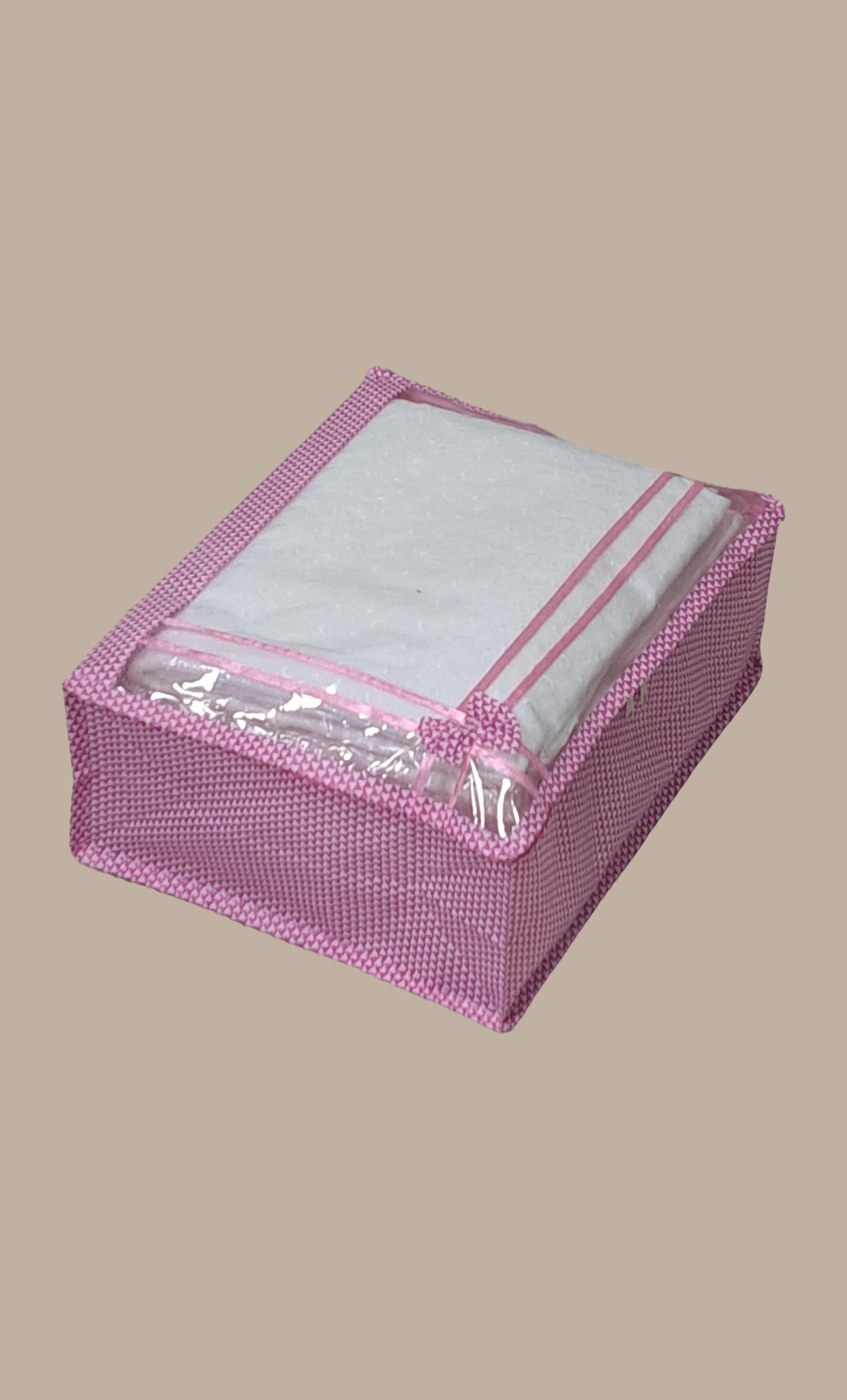 Cerise Check Sari Cover