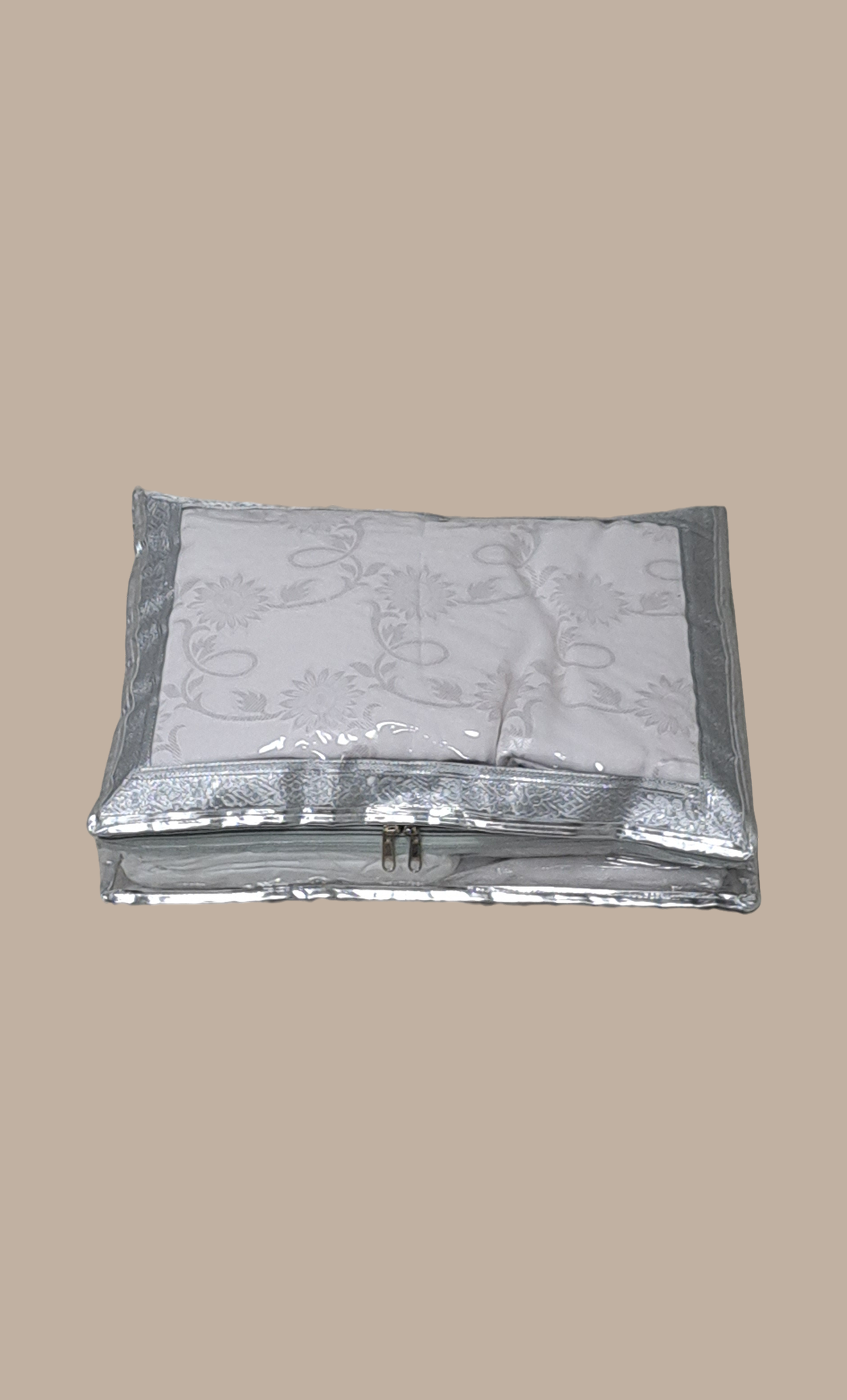 Silver Double Sari Cover